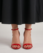 Linnea | Open Toe Ankle Strap Stiletto Sandals