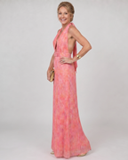 Serah | Pleated Halter Neck Sleeveless Maxi Dress
