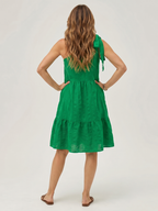 Zema | One Shoulder Bow Detail Knee Length Dress
